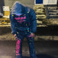 Pink Prosperous Splatter Hoodie