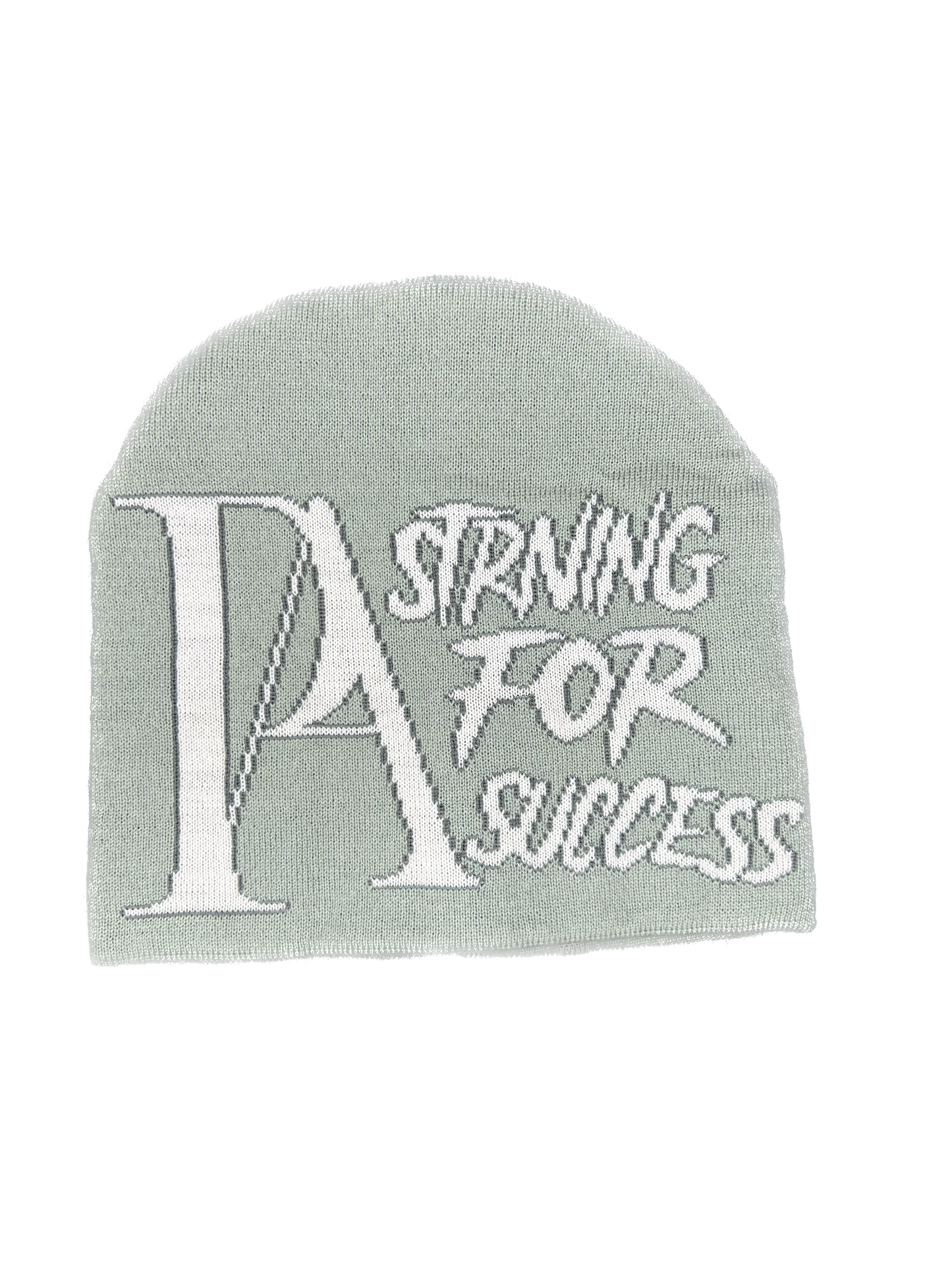 Grey Striving For Success Beanie