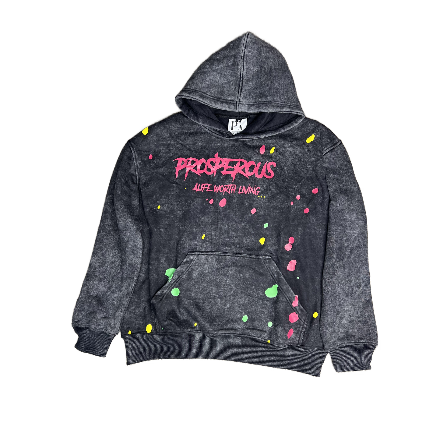 Pink Prosperous Splatter Hoodie