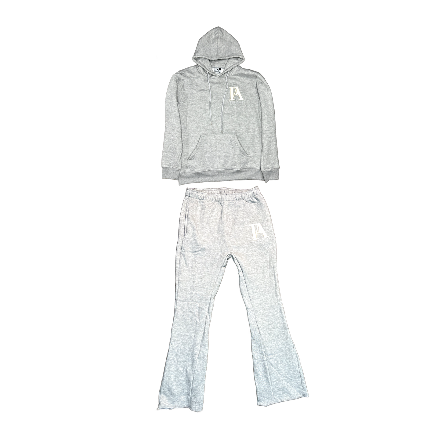 Grey Flared Signature Sweatsuit