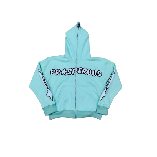 Turquoise PA Star Puffer Full Zip