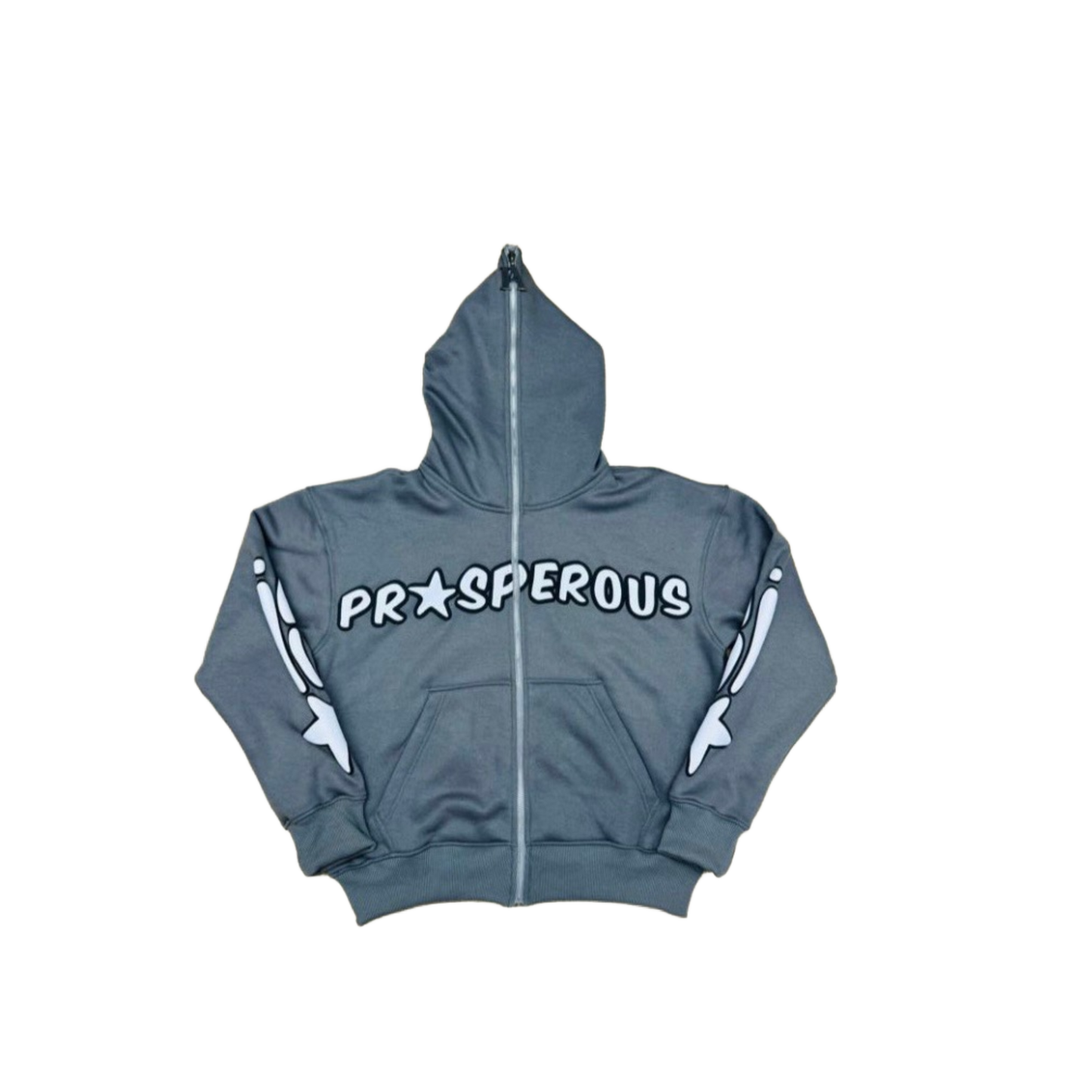 Grey PA Star Puffer Full Zip