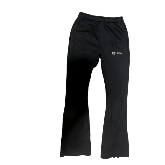 Black Flared PA Sweatpants