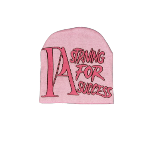 Pink Striving For Success Beanie