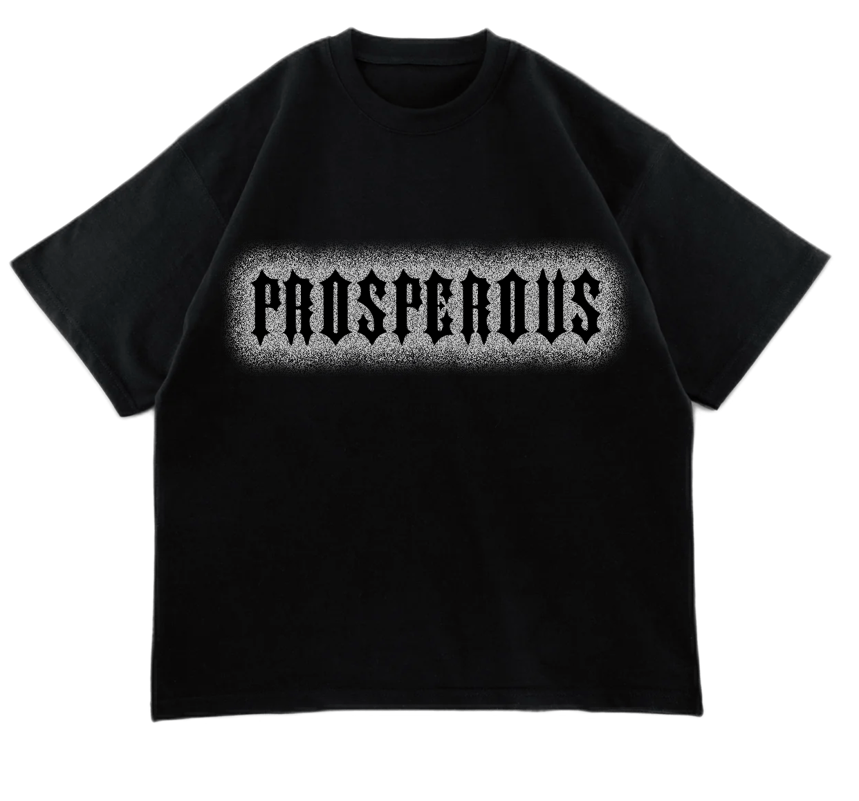 Black Prosperous Oversized Tee