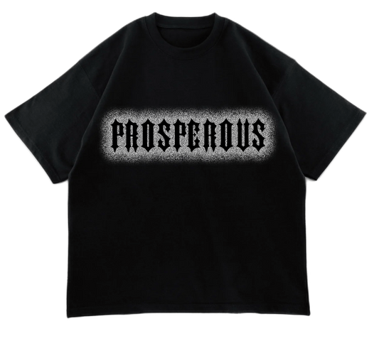 Black Prosperous Oversized Tee